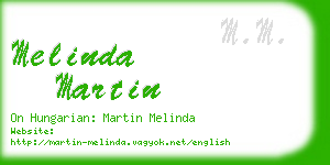 melinda martin business card